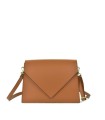 LOET V envelope leather shoulder bag- Tan