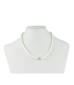 Pearl necklace with  zircon