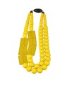 yellow beaded  necklace