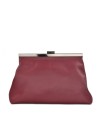 LOET leather clutch bag- Burgundy
