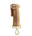LOET Multi-color zig zag webbing bag strap- Gold