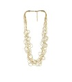 Gold-tone mesh necklace